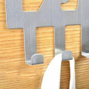 Stainless Steel Over Door Hanger 8 Hooks for Clothes Coat Hats Holder Ra YVC