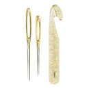 20mm Huge Crochet Hook with 2pcs Large-eye Blunt Needles for Sewing Knitting