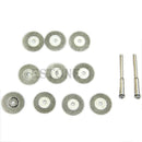 10pcs New Rotary Tool Circular Saw Blades Cutting Discs Mandrel Cutoff