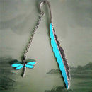 Luminous Night Dragonfly Bookmark Label Read Maker Book Mark StationerySilver ME