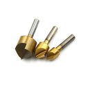 3X Single Flute 90Â° Edge Chamfer Countersink Deburring Drill Bit 3/8 1/2 3/4   Z