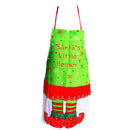 Non-woven Lady Cute Christmas Printing Apron Xmas Dinner Cooking Apron