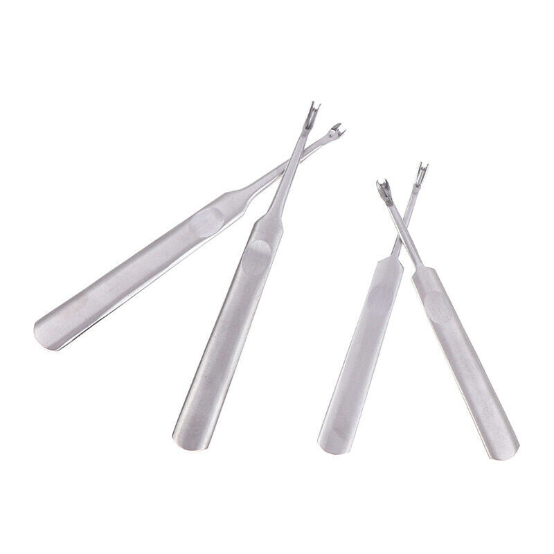 4pcs DIY Hand Stitching U+V Shaped Groover Skiving Edge Beveler Tool KitS Hn