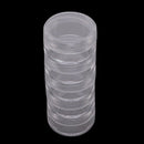 25 Pcs Transparent color Plastic Jewelry Bead Storage Container Jars Box DiaW1N5