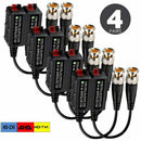 1X(4 Pairs Split Joint Mini Cctv Bnc Hd-Cvi/Tvi/Ahd Passive Video Balun Tra