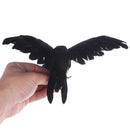 Artificial crow garden flocked halloween decoration birds crow decoy raven 3c