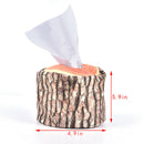 Short Plush Tree Bark Washable Storage Lightweight Paper Cover Tissue BoxFRS Gw