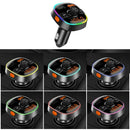 QC3.0 USB Fast Car Charger Adapter BT 5.0 FM Transmitter Hands-free MP3 Player
