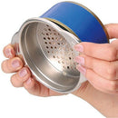 Stainless Steel Food Can Strainer Sieve Tuna Press Lid Oil Drainer Remover,
