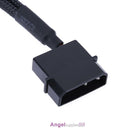 4pin IDE Molex to 2-Port 3Pin/4Pin Cooler Cooling Fan Splitter Power Cable