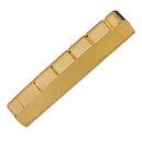 Roller Bridge Saddle Set 6 String Brass Slotted Nuts for Les Paul Guitar