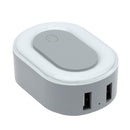 Universal Night Light USB Dual Port Mobile Phone Quick Smart Charger