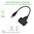 USB 3.0 To SATA 2.5" HDD SSD Adapter Converter Cable For Phone Tablet PC UASP