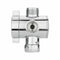 1/2 inch 3 Way T-adapter Toilet Bidet Bath Shower Head Arm Mounted Diverter E8S4