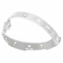 Flip up Base Attachment Clear Lens Shield Visor For 3 Snaps Open Face Helme W5W6