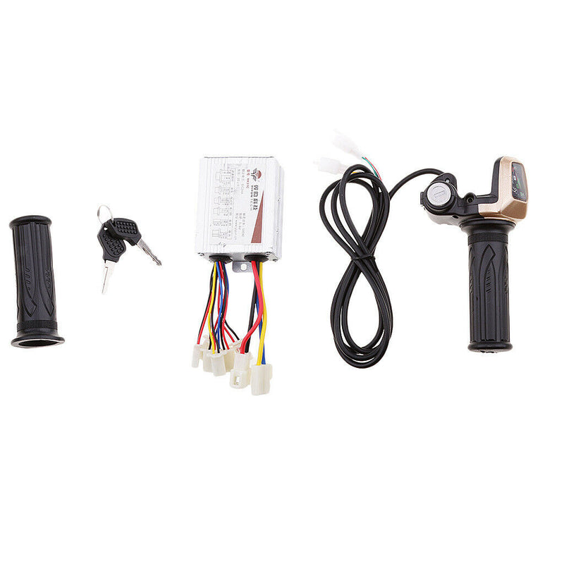 Electric Bike Scooter Motor Brush Speed Controller Grip Throttle  2 24V500W