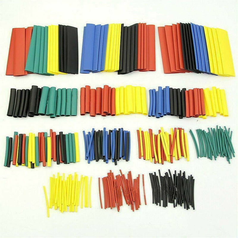 328Pcs Assorted 2:1 Heat Shrink Tubing Tube Cable Sleeving Wrap Wire Kit 8-Sizes