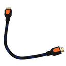 5X(Ethernet HDMI Male to HDMI Male m/m Adapter Cable 30cm 12" for TV ComputU9M1)