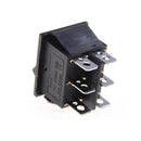 2PCS KCD4 Rocker Switch Black DPDT ON/OFF/ON 6 PIN 16A/250VAC 20A/125VAC FT