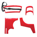 Neckline Beard Shaping Template Shaper Flexible Trimming Shaving Red