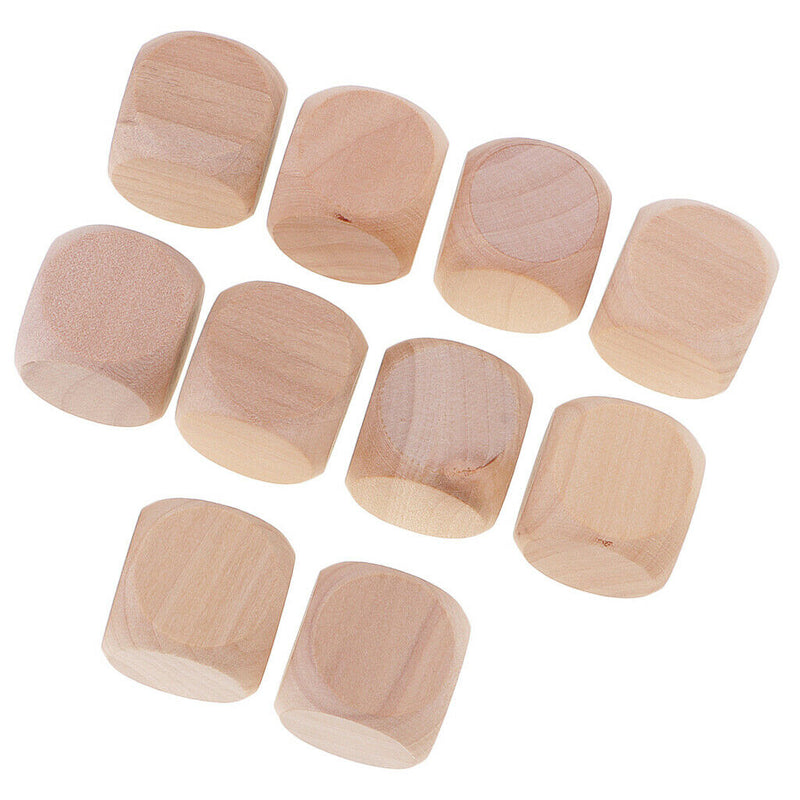 10 Pieces of Transparent Dice Set of 3cm D&D MTG Board Games Beige