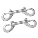 10pcs Double Ended Snap Hook Metal Snaps Hooks Clips Snap Key Holder Security