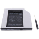 12.7mm Aluminum Alloy 2nd HDD Caddy IDE to SATA 2.5" HDD SSD Case OZ