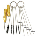 11pcs Airbrush Spray Cleaning Repair Tool Stainless steel Needle Brush Set  TE