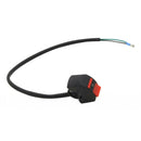 22mm  7/8''  Motorcycle Handlebar Headlight LED Light On/Off Switch Red Button
