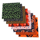 8Pc Halloween Cotton Fabric Quilting Sewing DIY Craft Patchwork Tablecloth Dress