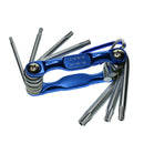 Folding Star Key Set Portable Wrench Tool Chrome Vanadium Steel T10-T40
