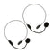 2 Piece Fancy Dress Holiday Party Microphone Headsets Mic Costume Adults Toys