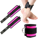 Adjustable D-Ring Ankle Straps Foot Support Ankle Protector Fitness Gym Leg