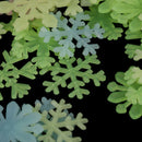 50Pcs Fluorescent Snowflake Luminous Star DIY Creative Decorati%!