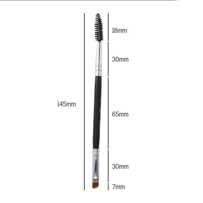 Pro Beauty Makeup Eyebrow Brush Wand Brow Angled Eyelash Double-Ended Brushes J8