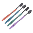 4 Pcs Bamboo Ultra Oral Dental Soft Care Charcoal Toothbrush Nano-Brush-Healt