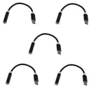 5 Pcs Type USB-C Male to 3.5mm Female Headphone Audio Adapter Aux Mic Cable