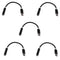 5 Pcs Type USB-C Male to 3.5mm Female Headphone Audio Adapter Aux Mic Cable