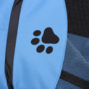 Claw Print Foldable Pet Cat Dog Tent House Guard Playpen Fence (Dark Blue) A