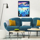 Dolphin Cross Stitch Embroidery Mural 5D DIY Full Drill Diamond Painting