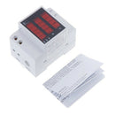 Multi - functional digital current DIN rail Supply voltage Display Voltmete R1V6