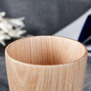 Natural Wooden Water Tea Mug Beer Cup Beer Tankard Groomsmen Cup 13cm Ivory