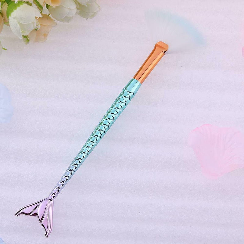 1pc Soft Gradient Makeup Fan Brush Powder Blush Foundation Cosmetic Tool(S)