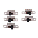 5 Pcs x On-Off 2 Position SPDT 1P2T Panel Mini Slide Switch Solder Lug SS12 K3T5