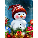 Diamond Painting Red Cheeks Snowman Full Round Wall Picture DIY Set 30x40cm