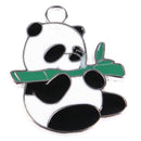 5pcs DIY Cute Panda Enamel Charms Pendants Make Jewlery Accessory JR