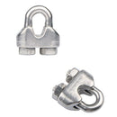 12 piece 1/8 inch wire rope clamp (M3), 10 piece set of thimble (M3), stain