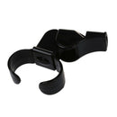 Black Plastic Pealess Finger Grip Sports Referee Whistle