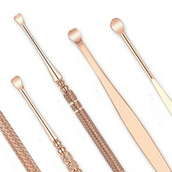 6 Pcs Earpick Ear Wax Curette Remover Ear Cleaner Spoon Clean Tool L3B6