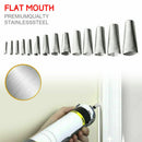 14pcs/set Stainless Steel Caulking Sealant Nozzle Kit Tool Accessory Durable
